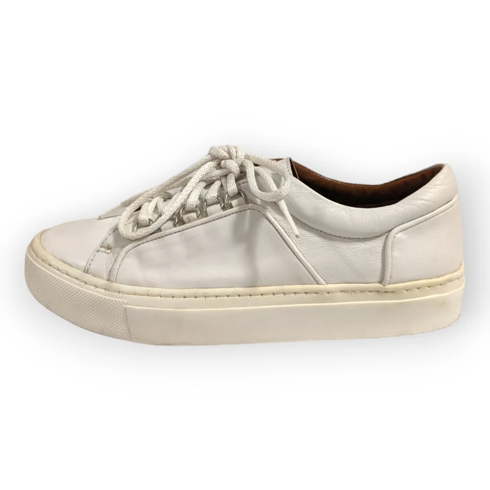Zara Basic Collection White Lace Up Sneakers, 7.5
